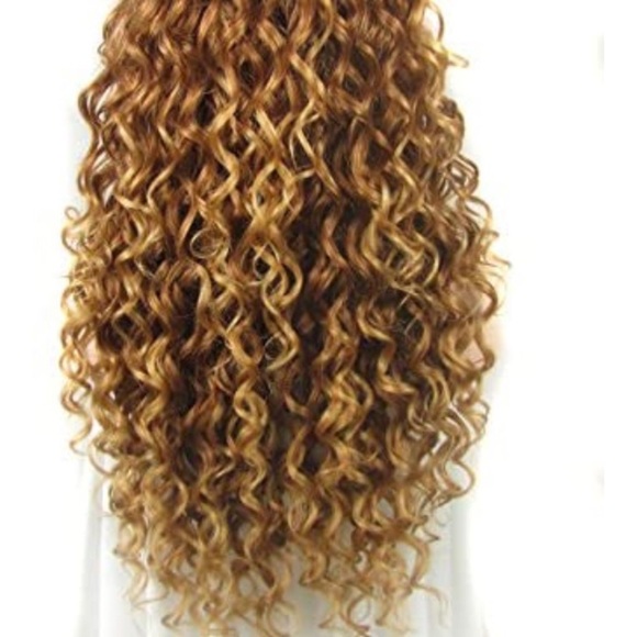 Honey BlondeLong Curly Lace Front Wigs
